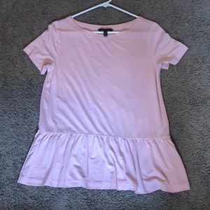 Light Pink Peplum Top